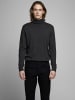 Jack & Jones Dünner Rollkragen Strickpullover Rundhals Basic Sweater JJEEMIL in Dunkelgrau