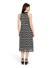 BETTY & CO Neckholder Kleid ohne Arm in Schwarz/Braun