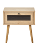 Beliani Nachttisch ALBANY in Braun - (W) 48 x (H) 51 x (L) 40 cm