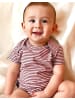 OrganicEra Baby Kurzarm-Body in Bordeaux Melange