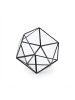 relaxdays Pflanzenterrarium "geometrisch" in Schwarz - (B)17 x (H)16 x (T)20 cm