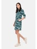 Camel Active Schlupfkleid mit langen Krempelärmeln in Blau-Grün