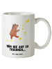 Mr. & Mrs. Panda Tasse Bär Träume mit Spruch in Weiß