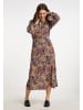 Usha Damen Maxikleid Mit Blumenprint in Grün Mehrfarbig