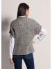 MADELEINE Pullover mit Metallic-Effekt in steingrau / wollweiß / multicolor