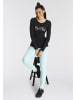 Kangaroos Langarmshirt in schwarz