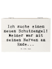 Mr. & Mrs. Panda Dekokiste Spruch Neuer Schutz mit Spruch in Weiß