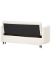 Beliani 5-tlg 2-Sitzer Sofa HOVIN in Beige/Schwarz