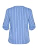 KAFFE curve Langarm-Bluse KCsida in Blue / Light Blue Stripe