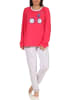 NORMANN Schlafanzug langarm Pyjama frühlgshafte Punkten - 64578 in pink
