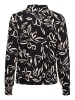 Kaffe Langarm - Hemd KAforrest in Black/Sand Painted Flower
