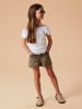 name it Twill-Shorts Leo-Print Nkfrose in silver mink