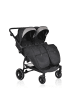 Moni Zwillingskinderwagen TwinGo in schwarz