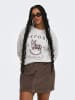ONLY Carmakoma Sweatshirt in Light Grey Melange