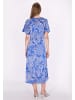 DreiMaster Damen Kleid in Weiss Flieder
