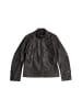 G-Star Raw Biker Leather Jacke dk black