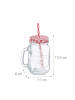 relaxdays 4 x Trinkglas in Transparent/ Bunt - 500 ml