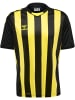 Hummel Hummel Das Hmlcore Xk Striped Jersey S/S Bietet Hervorragenden Komfort Dank Des Interlock-Gewebes, Das Viel Dehnbarkeit Und Bewegungsflexibilität Bietet. in BLACK/BLAZING YELLOW