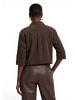 Zero  Casual-Bluse gerader Schnitt in Black Coffee
