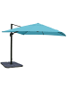 MCW Gastronomie-Ampelschirm A96, Türkis mit Ständer, drehbar
