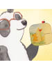 Mr. & Mrs. Panda Glas-Untersetzer Fuchs Mama Design mit Spruch in Weiß