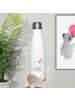 Mr. & Mrs. Panda Wasserflasche Einhorn Schneemann mit Spruch in Weiß