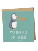 Mr. & Mrs. Panda Deluxe Karte Engel Posaune mit Spruch in Meeresbrise