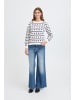 ICHI Langarm IHBRIELLE Loose fit in BIRCH W BLUE PRINT