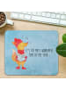 Mr. & Mrs. Panda Mouse Pad Fuchs Sänger mit Spruch in Eisblau