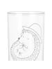 Mr. & Mrs. Panda Blümchentailglas Igel Beten mit Spruch in Transparent