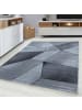 KADIMA DESIGN Teppich Kurzflor Geometrisch Polypropylen Wohnzimmer in Grau
