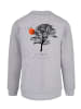F4NT4STIC Sweatshirt Escape Discover the World Tree Birds in grau meliert