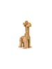 FabBrix Wooden Giraffe Holzbausteine, Klemmbausteine aus Buchenholz in Braun