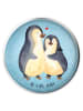 Mr. & Mrs. Panda Stöpsel Waschbecken Pinguin umarmen ohne Spruch in Eisblau