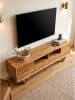 KADIMA DESIGN Lowboard rechteckig, Massivholz, 2 Türen und 2 Schubladen