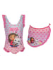 Gabby's Dollhouse Gabby's Dollhouse Kinder Badeanzug mit Sarong Badebekleidung 3/4 Jahre in Rosa