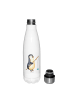 Mr. & Mrs. Panda Sportflasche Pinguin Angler ohne Spruch in Weiß