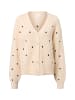 Y.A.S Strickjacke YASBow in sand schwarz - 0001