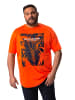 Men Plus Kurzarm T-Shirt in orange