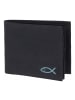 oxmox New Cryptan Geldbörse RFID Schutz 12 cm in schwarz-freedom fish cyan