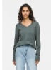 Vila Dünner Strickpullover Basic Stretch Sweater VIRIL in Tannen-Grün