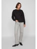 Vila Jumper round neck long sleeves soft sweatshirt look in Schwarz