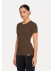SMILODOX T-Shirt Seamless Lyana in Braun