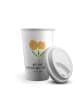 Mr. & Mrs. Panda Tumbler Blume Sonnenblume mit Spruch in Weiß