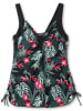 sheego Tankini-Top in schwarz-gemustert