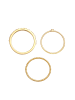 Elli Ring 925 Sterling Silber Ring Set in Gold