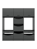ebuy24 Waschmaschinenschrank Free (3-teilig) Anthrazit 192 x 68 cm