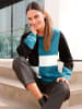 WITT WEIDEN Pullover in aquapetrol-schwarz