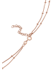 Elli Halskette 925 Sterling Silber Geo, Kreis, Plättchen in Rosegold