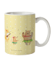 Mr. & Mrs. Panda Kindertasse Waldtiere Aloha ohne Spruch in Gelb Pastell